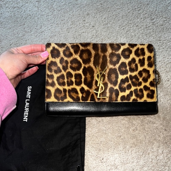 SAINT LAURENT LEOPARD PRINT BAG. - Picture 2 of 5
